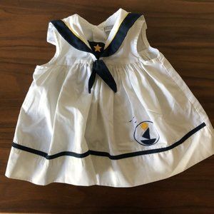 Vintage Sailor Dress Petit Jouet 3-6m